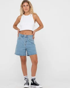 Sale Cyprus High Waisted Denim Short Womens Jorts