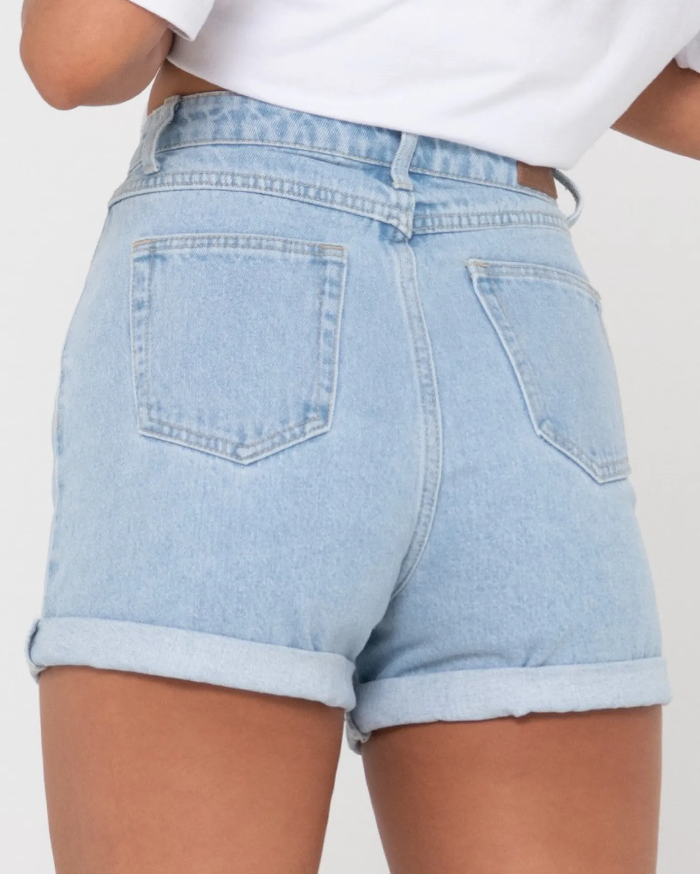 Outlet Cyprus High Waisted Denim Short Womens Denim