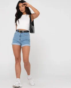 New Cyprus High Waisted Denim Short Womens Denim