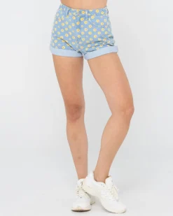 Shop Daisy High Waisted Denim Short Womens Shorts