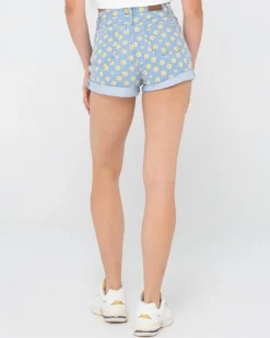 Shop Daisy High Waisted Denim Short Womens Shorts