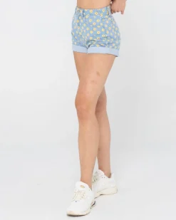 Shop Daisy High Waisted Denim Short Womens Shorts