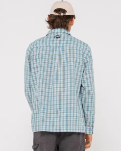 Discount Datsun Relaxed Check Long Sleeve Shirt Mens Shirts