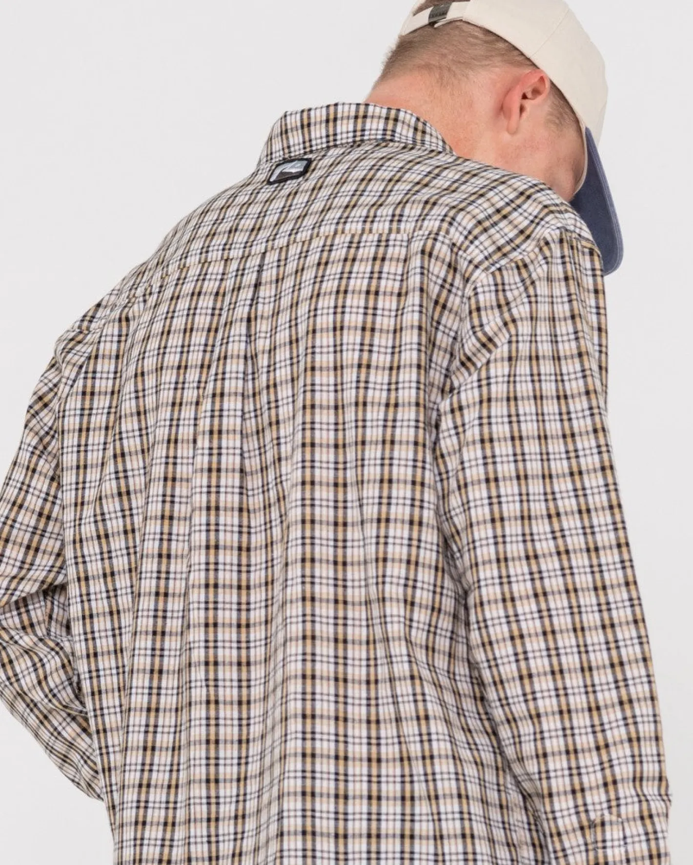 Outlet Datsun Relaxed Check Long Sleeve Shirt Mens Shirts