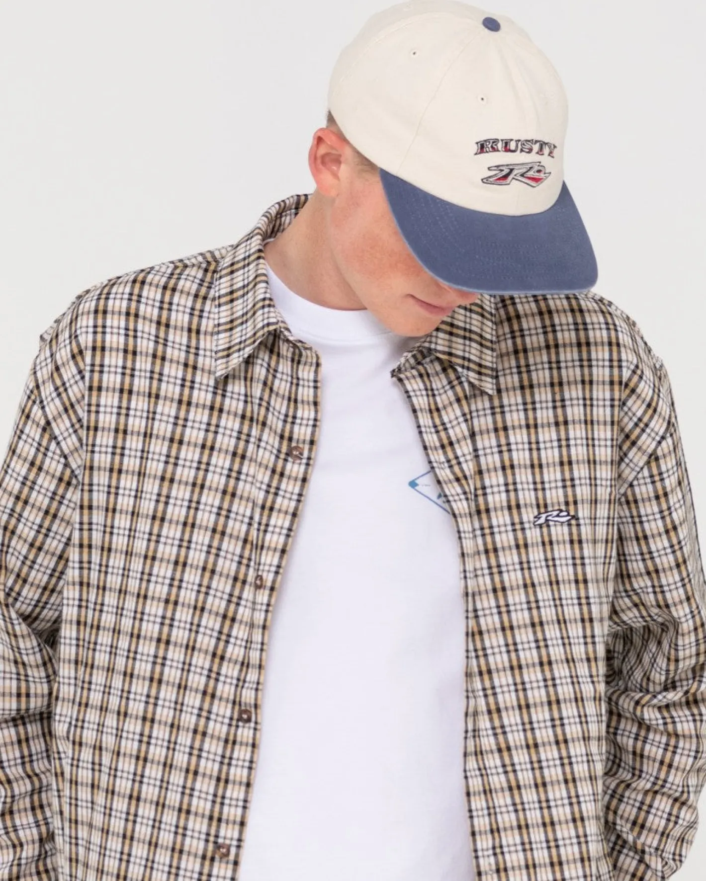 Outlet Datsun Relaxed Check Long Sleeve Shirt Mens Shirts