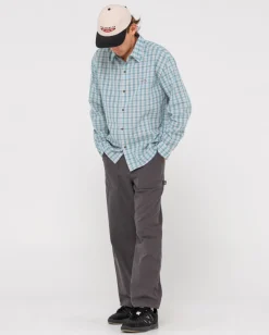 Discount Datsun Relaxed Check Long Sleeve Shirt Mens Shirts
