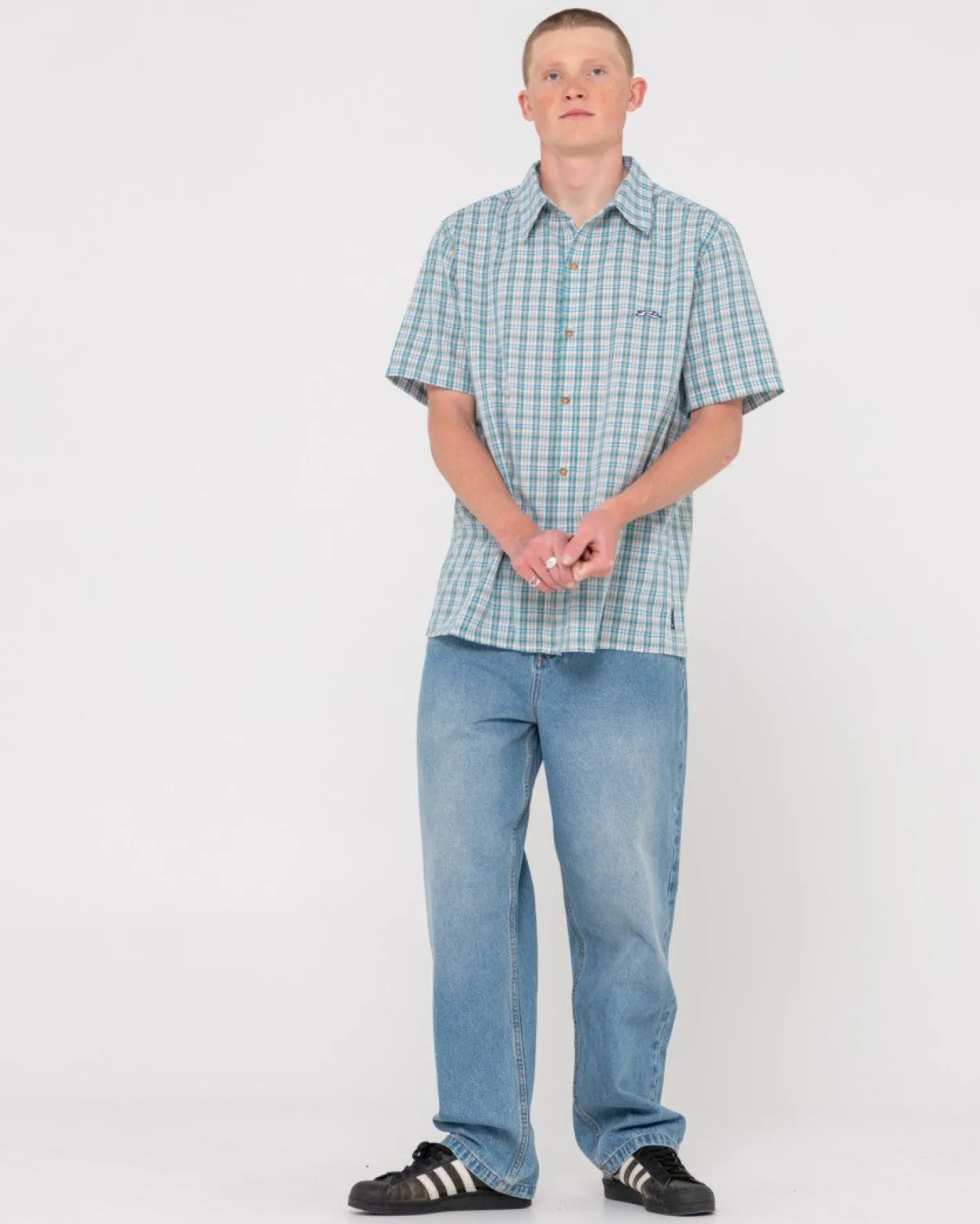 Cheap Datsun Relaxed Fit Check Shirt Mens Shirts