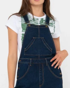 Sale Dax Denim Cargo Overalls Womens Denim
