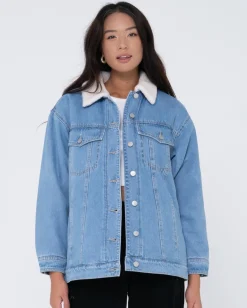 Fashion Denim Trucker Jacket Womens Jackets