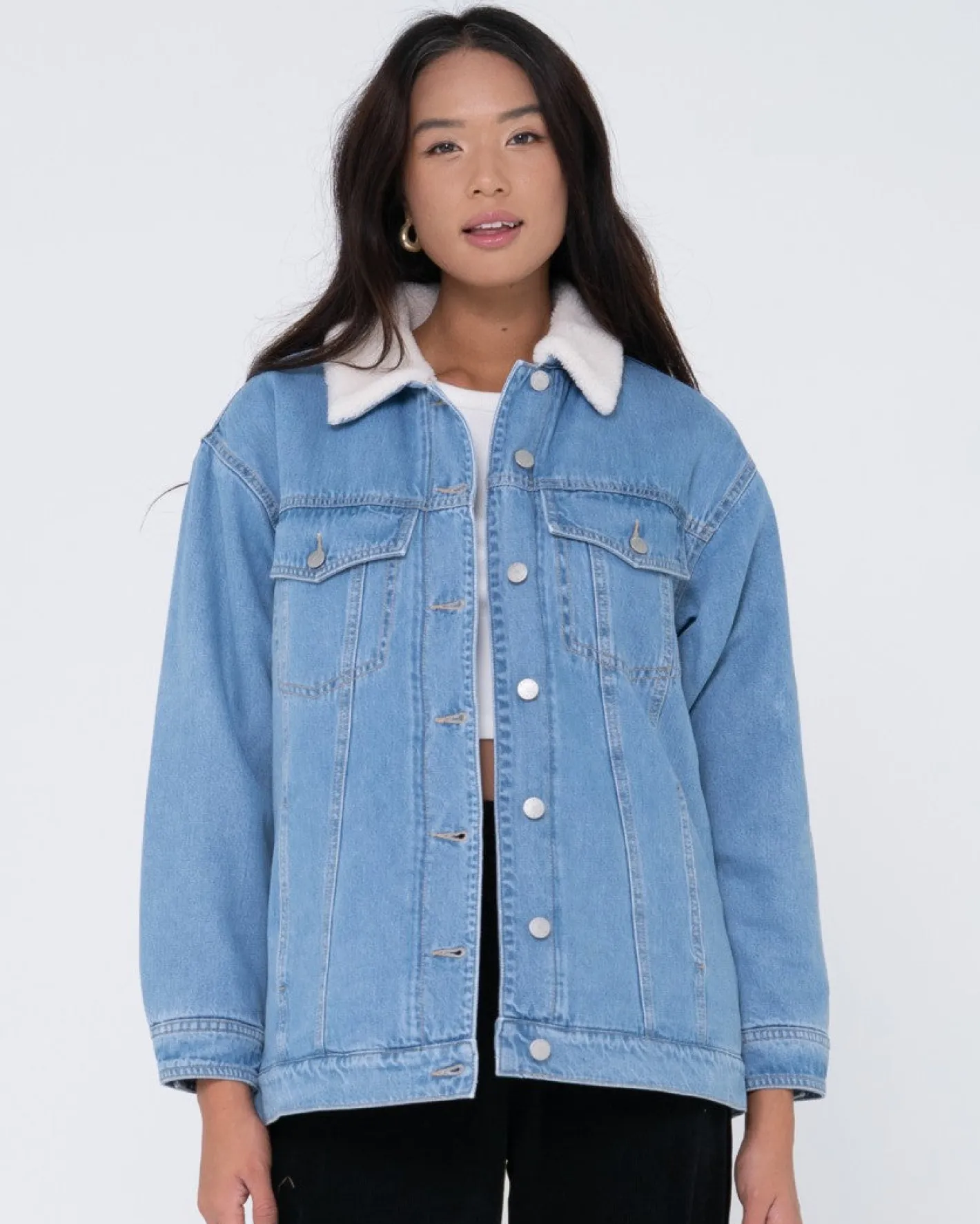 Fashion Denim Trucker Jacket Womens Jackets