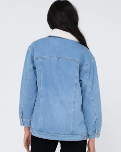 Fashion Denim Trucker Jacket Womens Jackets