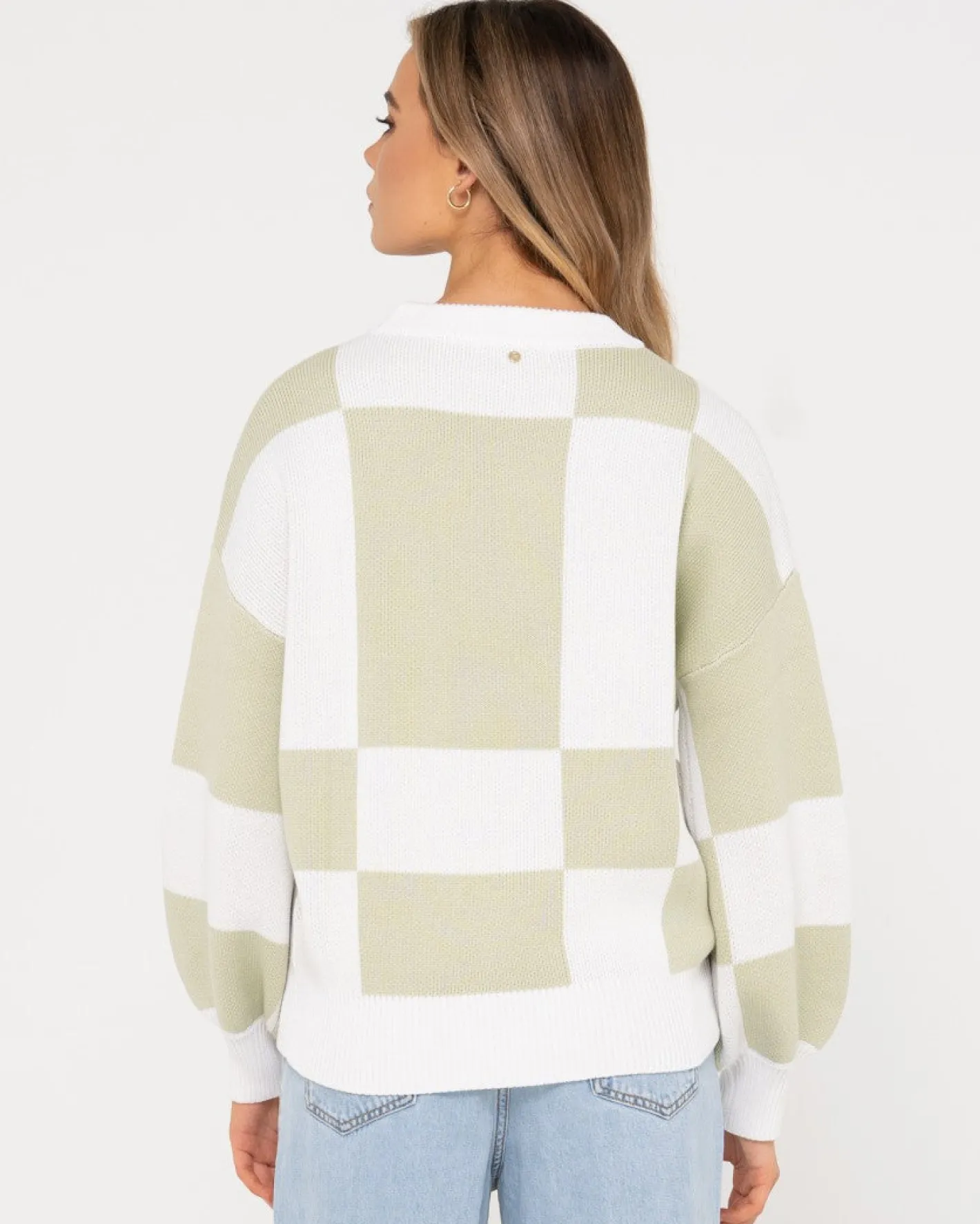 Outlet Dora Contrast Crew Neck Knit Womens Knitwear