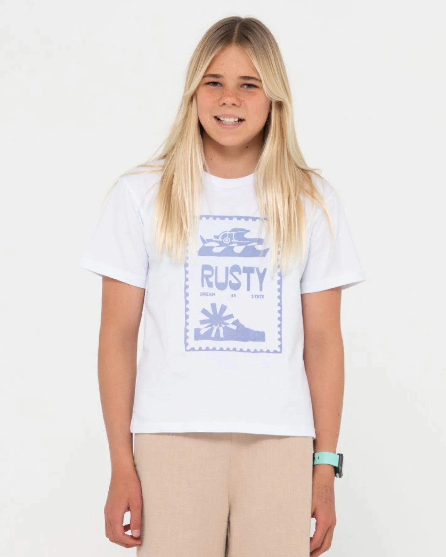 New Dream State Oversized Tee Girls Kids Tops