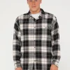 Clearance Dry Eyes Long Sleeve Flannel Shirt Mens Shirts