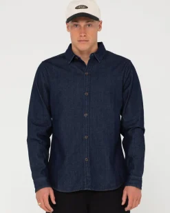 Cheap Dryver Denim Long Sleeve Shirt Mens Shirts