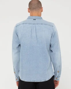 Hot Dryver Denim Long Sleeve Shirt Mens Shirts