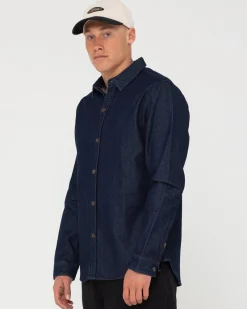 Cheap Dryver Denim Long Sleeve Shirt Mens Shirts