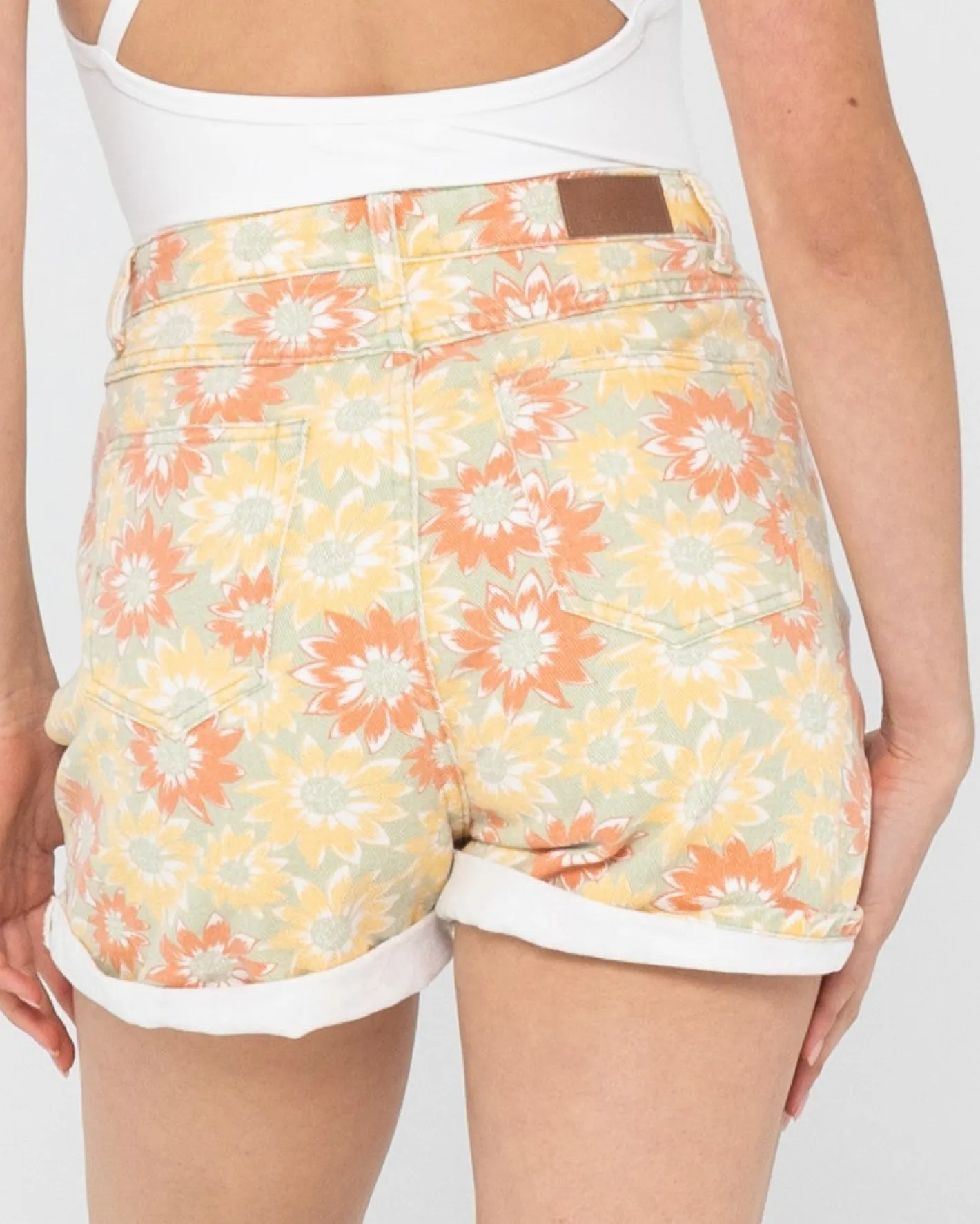 Store Duke High Waisted Denim Short Womens Shorts