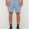 Store Dungaree Denim Relaxed Fit Walkshort Mens Denim