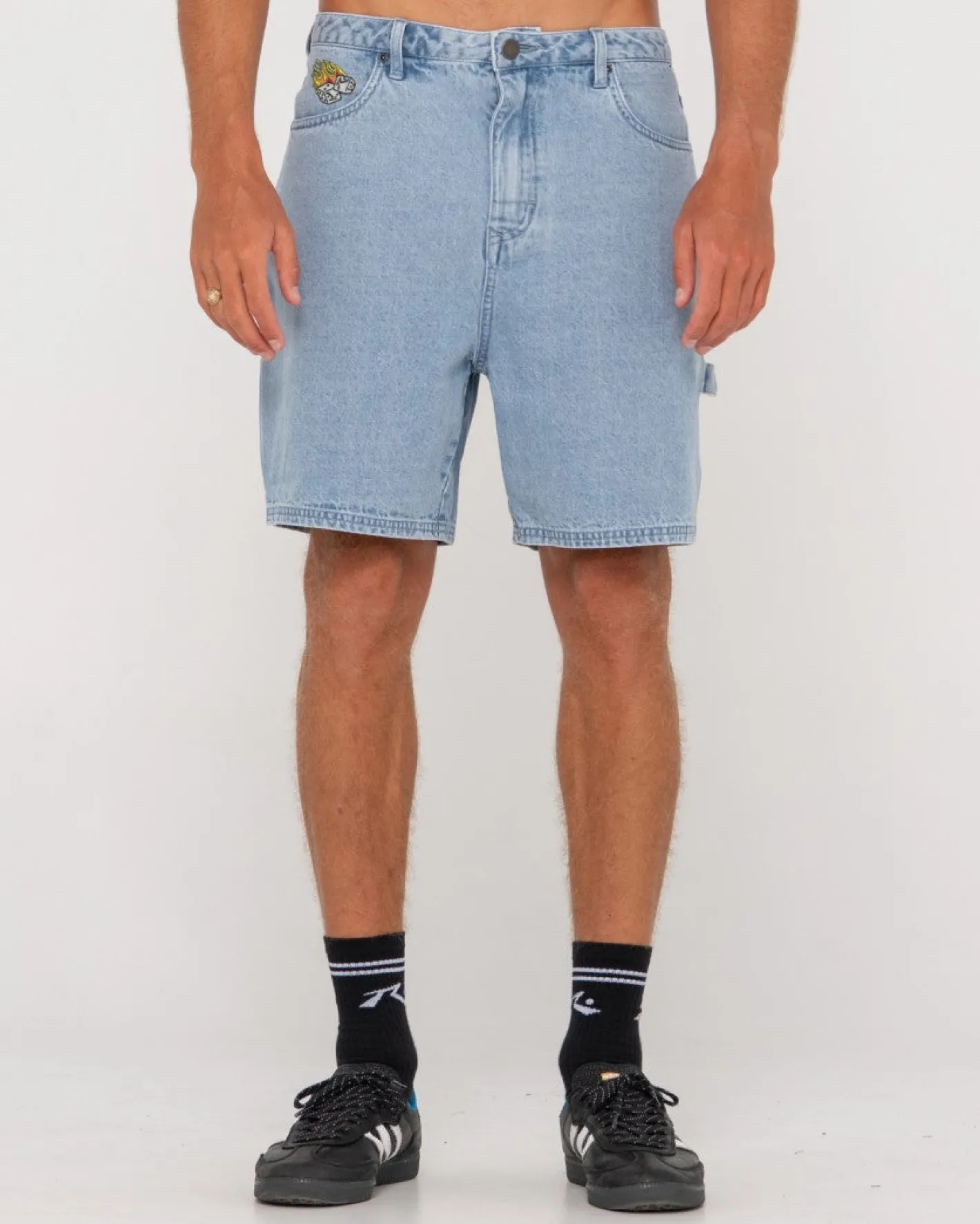 Best Dungaree Denim Relaxed Fit Walkshort Mens Shorts