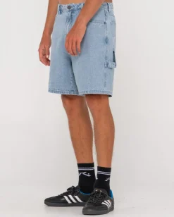 Best Dungaree Denim Relaxed Fit Walkshort Mens Shorts