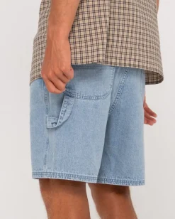 Store Dungaree Denim Relaxed Fit Walkshort Mens Denim