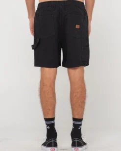 Online Dungaree Elastic Short Mens Shorts