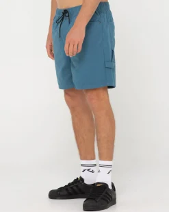 Cheap Dungaree Elastic Short Mens Shorts
