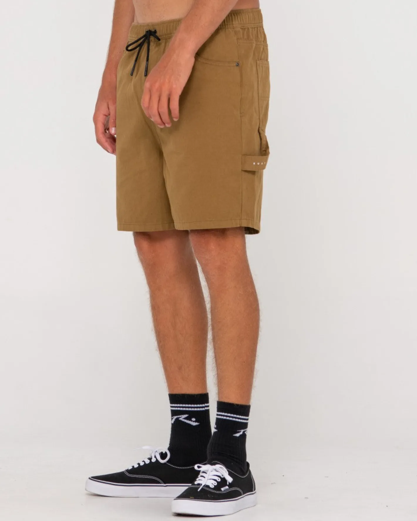Cheap Dungaree Elastic Short Mens Shorts