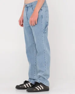 New Dungaree Straight Fit Denim Pant Mens Denim