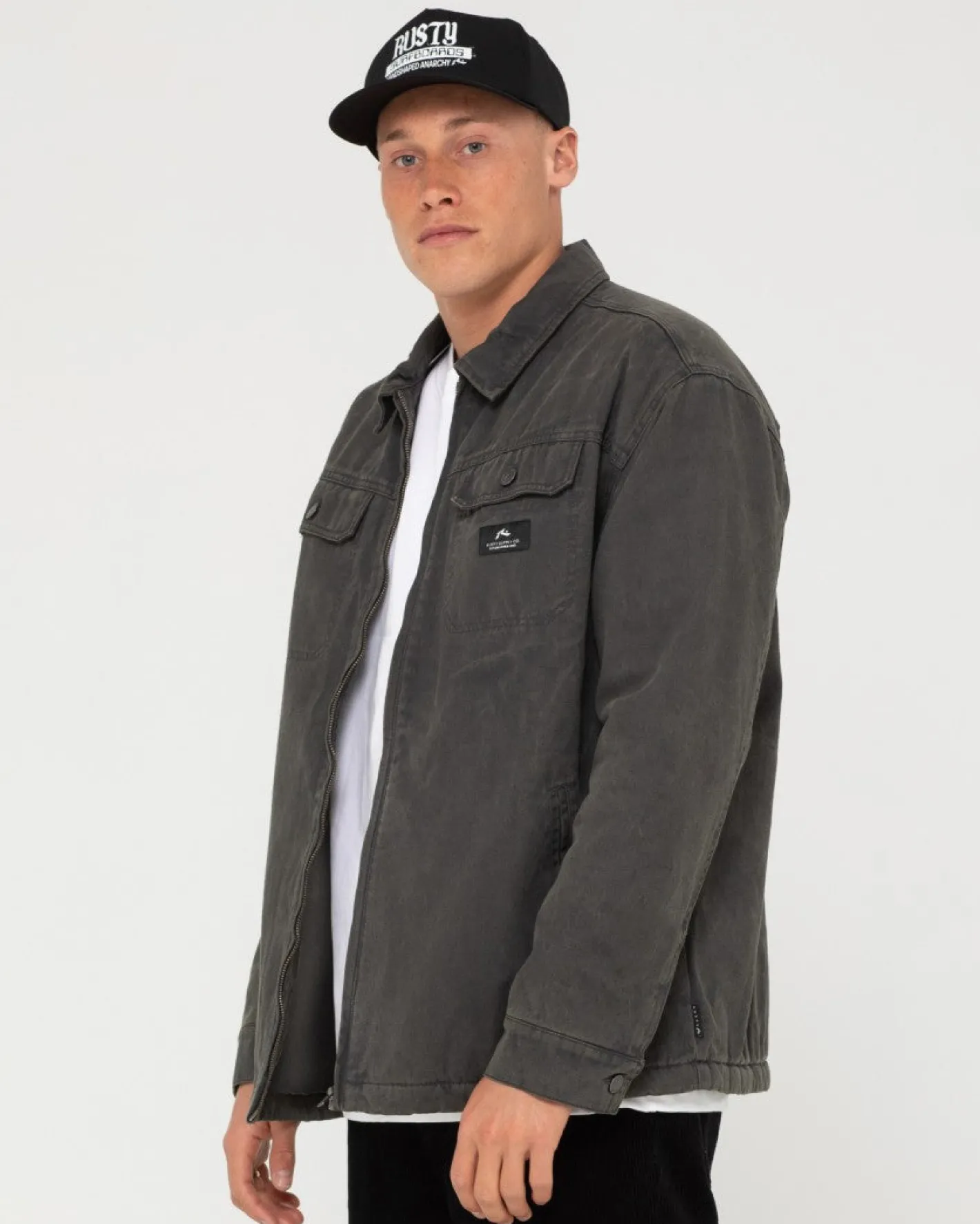 New Dungaree Zip Up Jacket Mens Jackets