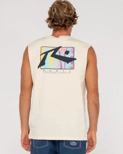 Clearance Dye Bath Graphic Muscle Mens Tanks & Muscles