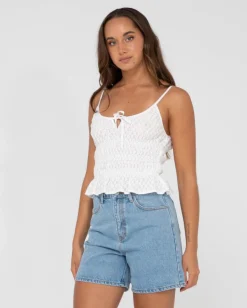 Best Effie Cut Out Cami Crop Top Womens Fashion Tops