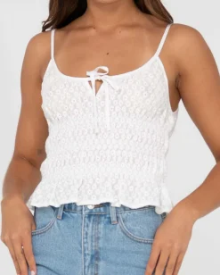 Best Effie Cut Out Cami Crop Top Womens Fashion Tops