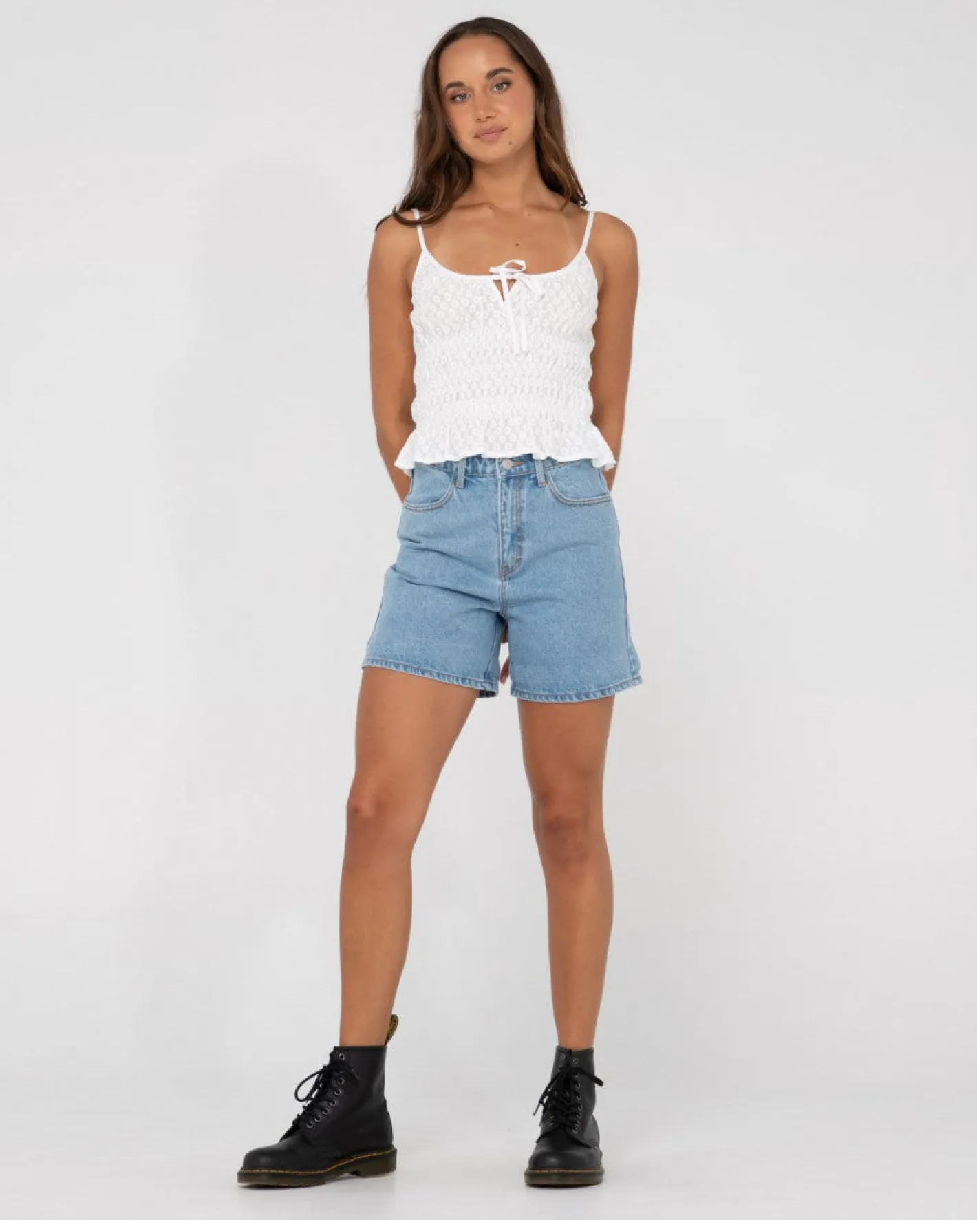 Best Effie Cut Out Cami Crop Top Womens Fashion Tops