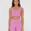 Cheap Elba Knit Crop Top Womens Fashion Tops