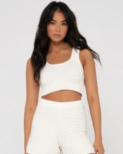 Clearance Elba Knit Crop Top Womens Fashion Tops