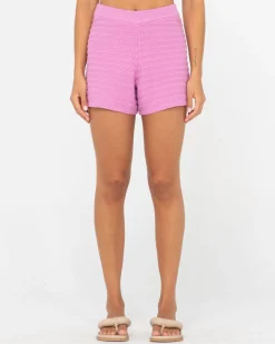Fashion Elba Knit High Waisted Short Womens Shorts