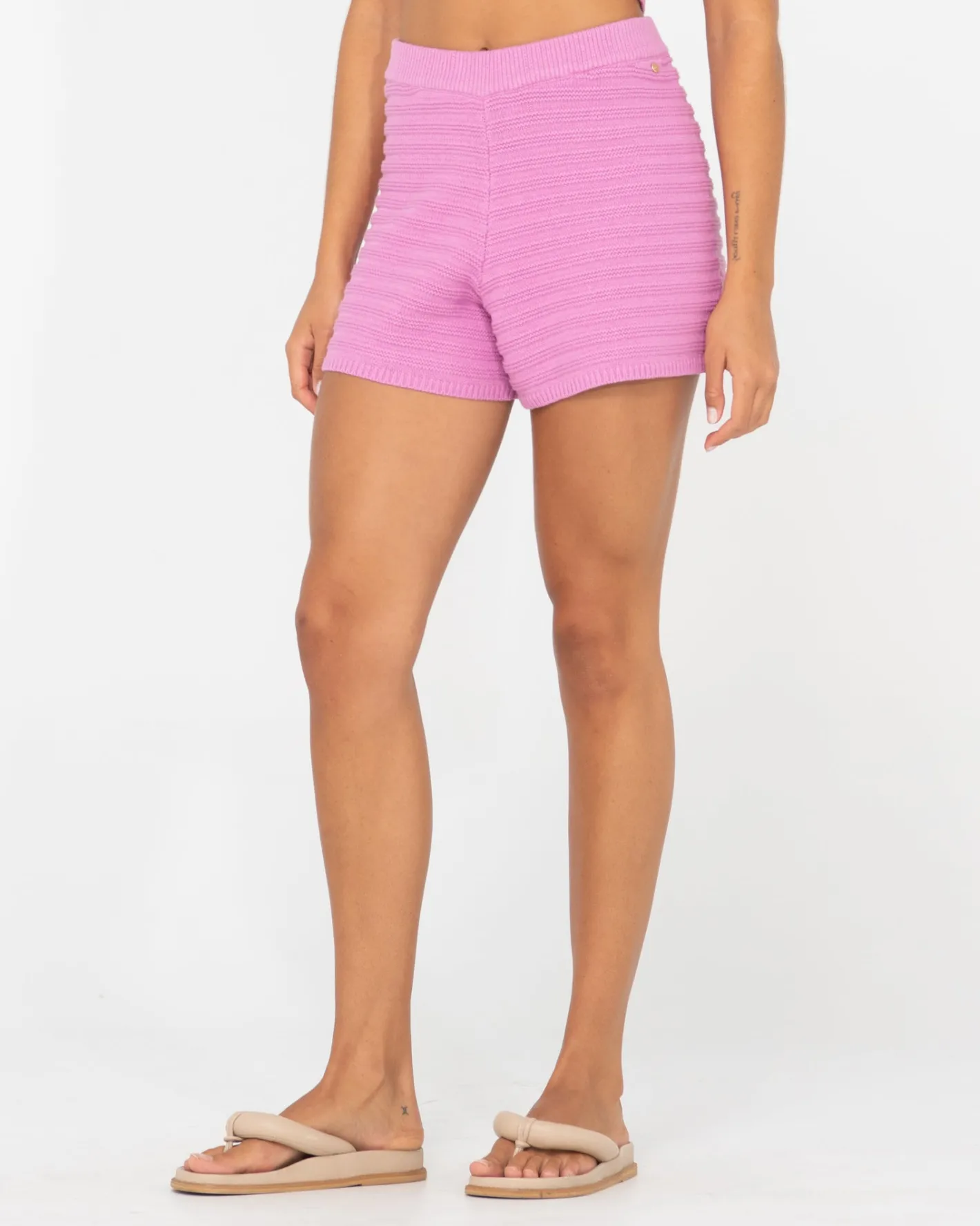 Fashion Elba Knit High Waisted Short Womens Shorts
