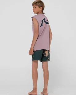 Discount Electric Sax Printed Elastic Boardshort Boys Kids Boardshorts