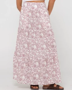 New Faye High Waisted Floral Maxi Skirt Womens Skirts