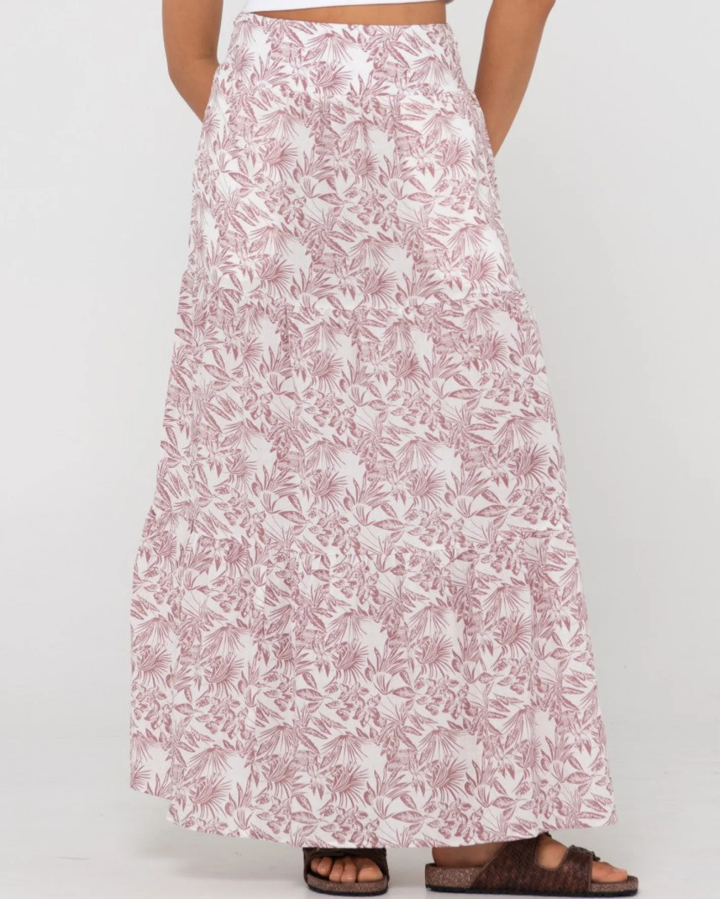 New Faye High Waisted Floral Maxi Skirt Womens Skirts