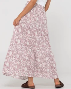 New Faye High Waisted Floral Maxi Skirt Womens Skirts
