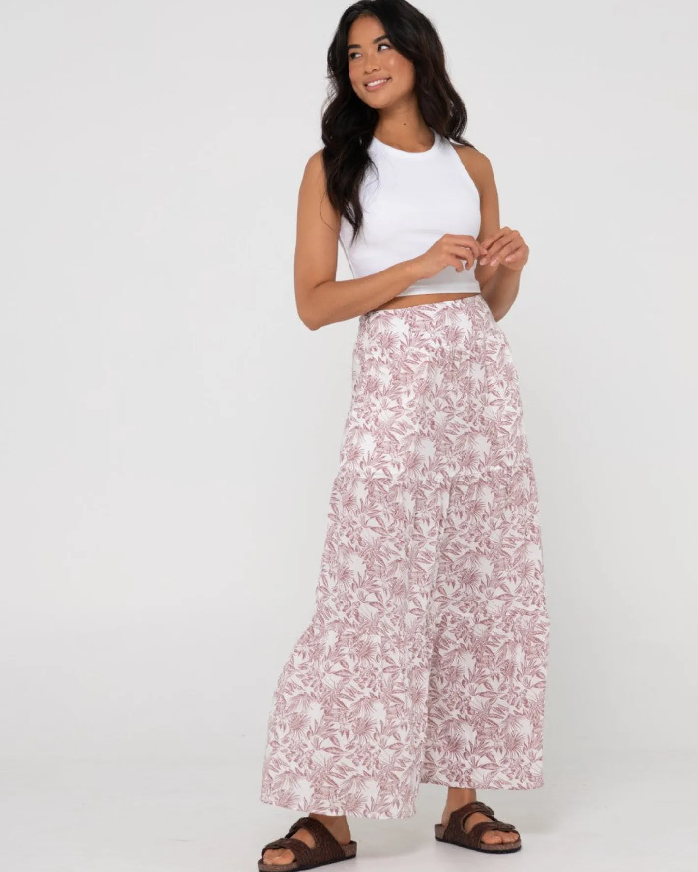 New Faye High Waisted Floral Maxi Skirt Womens Skirts