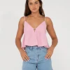 Flash Sale Felicity V Neck Cami Crop Top Womens Fashion Tops