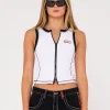 New Fletcher Zipper Vest Womens Fashion Tops