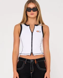 New Fletcher Zipper Vest Womens Fashion Tops