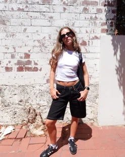 Best Flip Mommy Low Rise Baggy Jort Womens Jorts