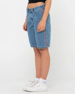Best Flip Mommy Low Rise Baggy Jort Womens Denim