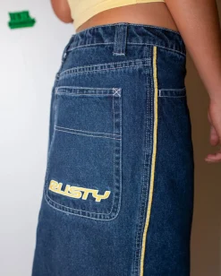 Store Flip Mommy Low Rise Denim Maxi Skirt Womens Denim